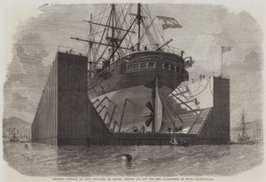 Schwimmender Ponton oder Dock, vorbereitet von Messers Rennie und Sohn für die Regierung von Spanien